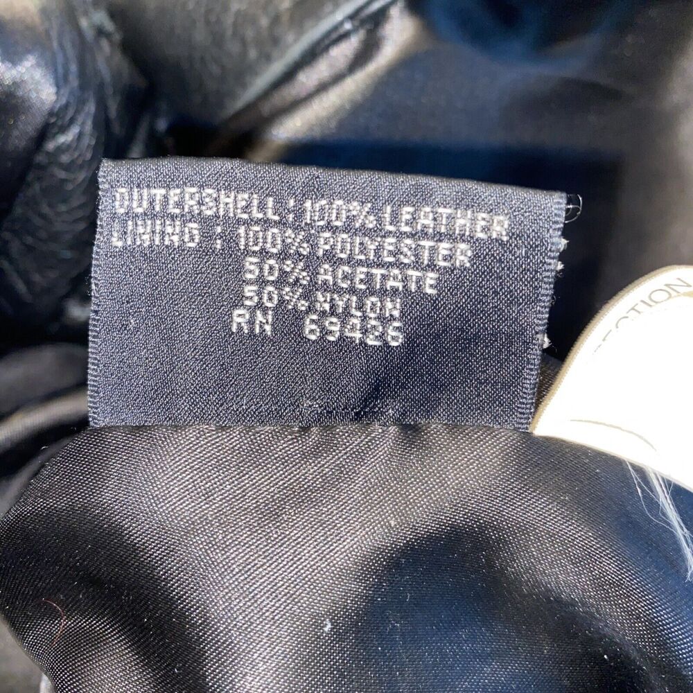 MS.‎ Maxima Women's Motorcycle Jacket Size Small Black leather - Picture 10 of 11